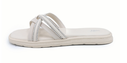 Crystal Trim Flat Fawn