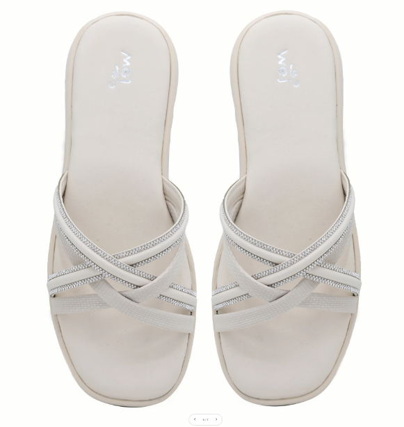 Crystal Trim Flat Fawn