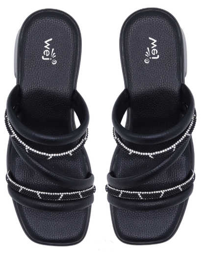 Crystal Stripe Black